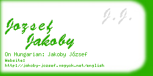 jozsef jakoby business card